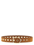 Brown Lamb Leather Regular Belt
