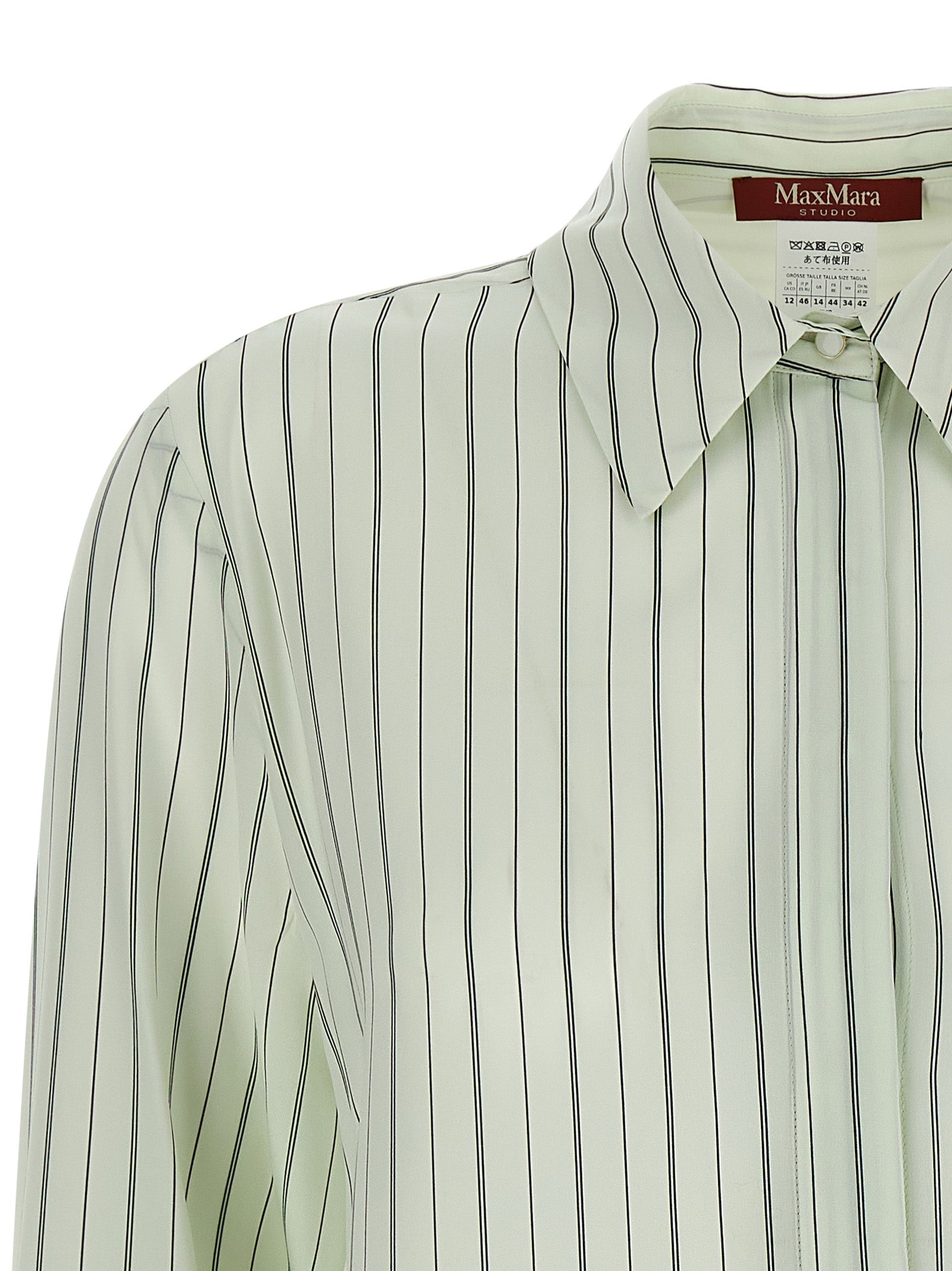 Bicolor Silk Blouse