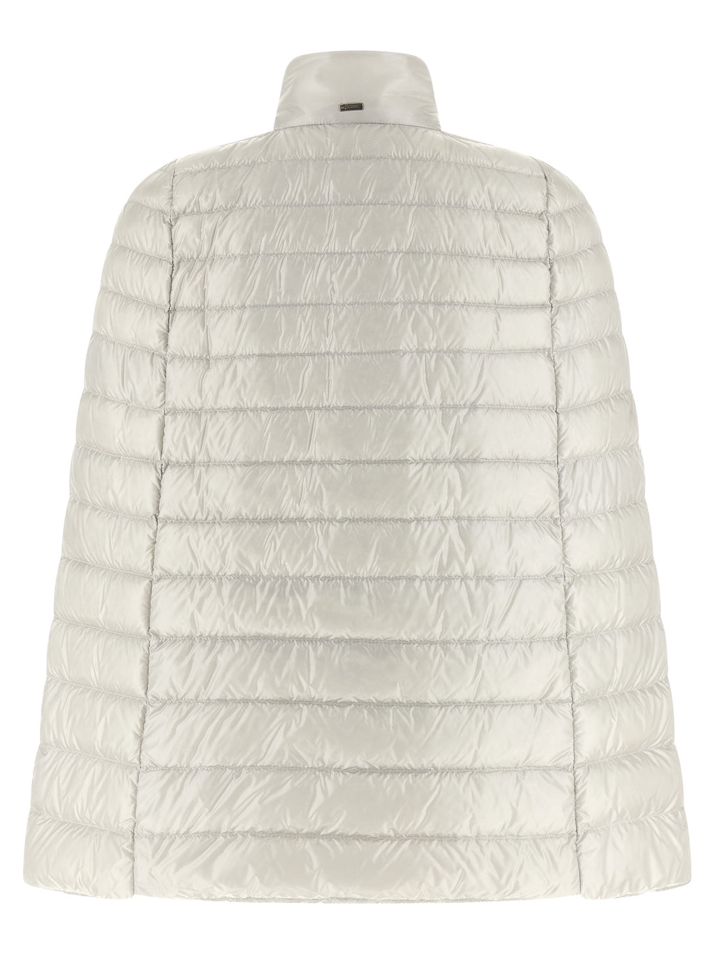 Gray Polyamide Full-Length Jacket