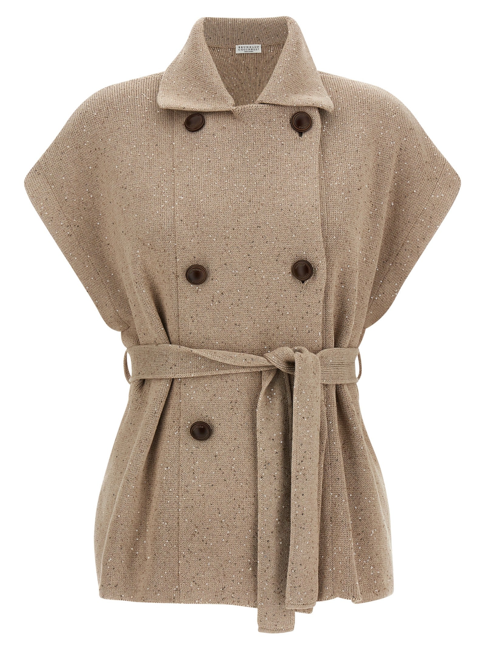 Beige Cotton Cardigan