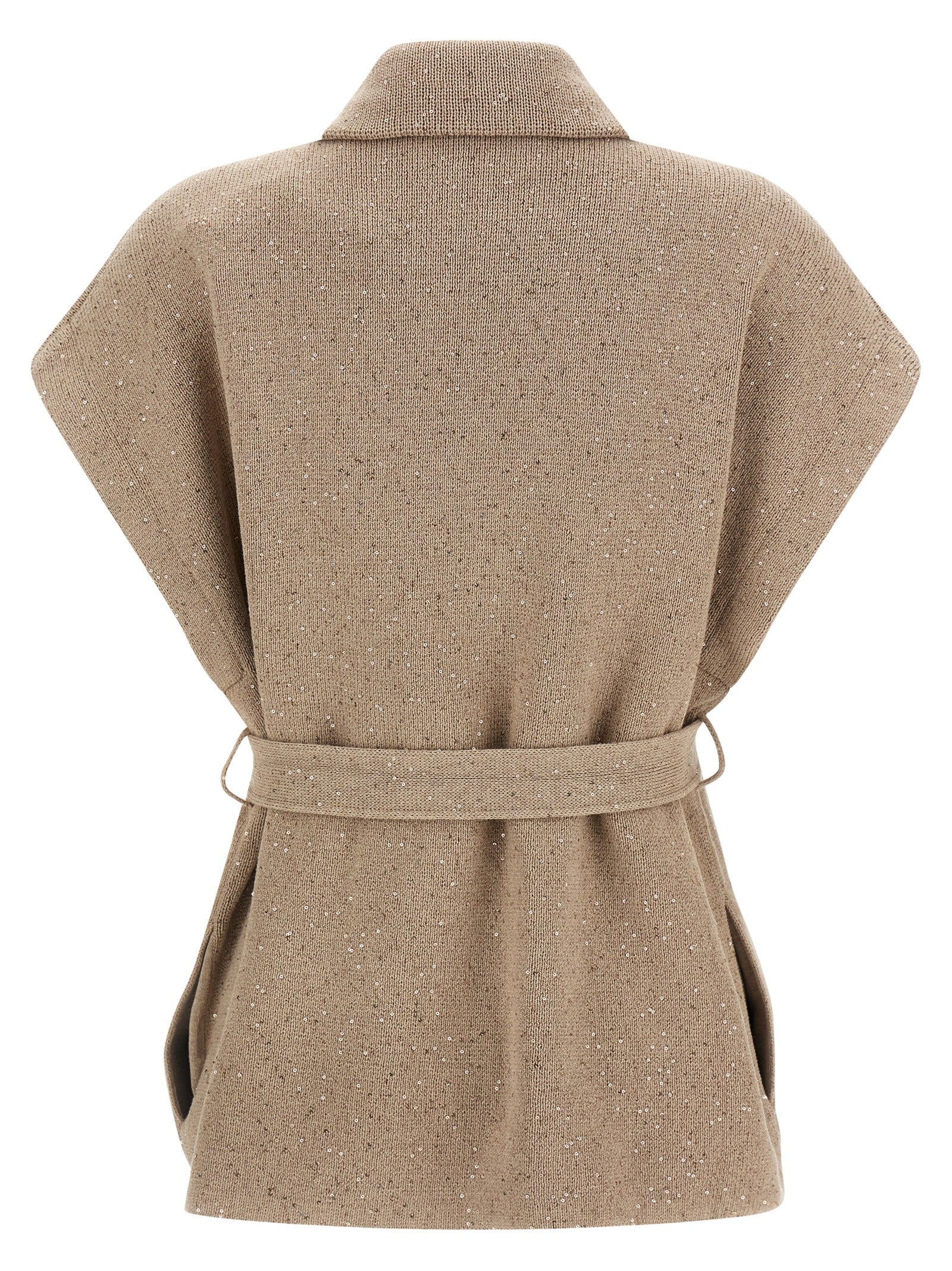 Beige Cotton Cardigan