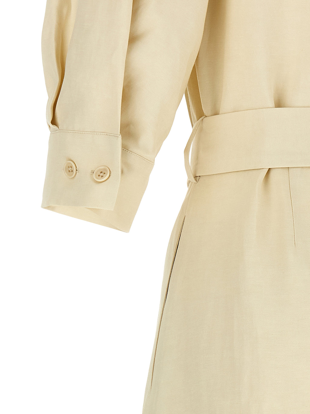 Beige Viscose Long Dress