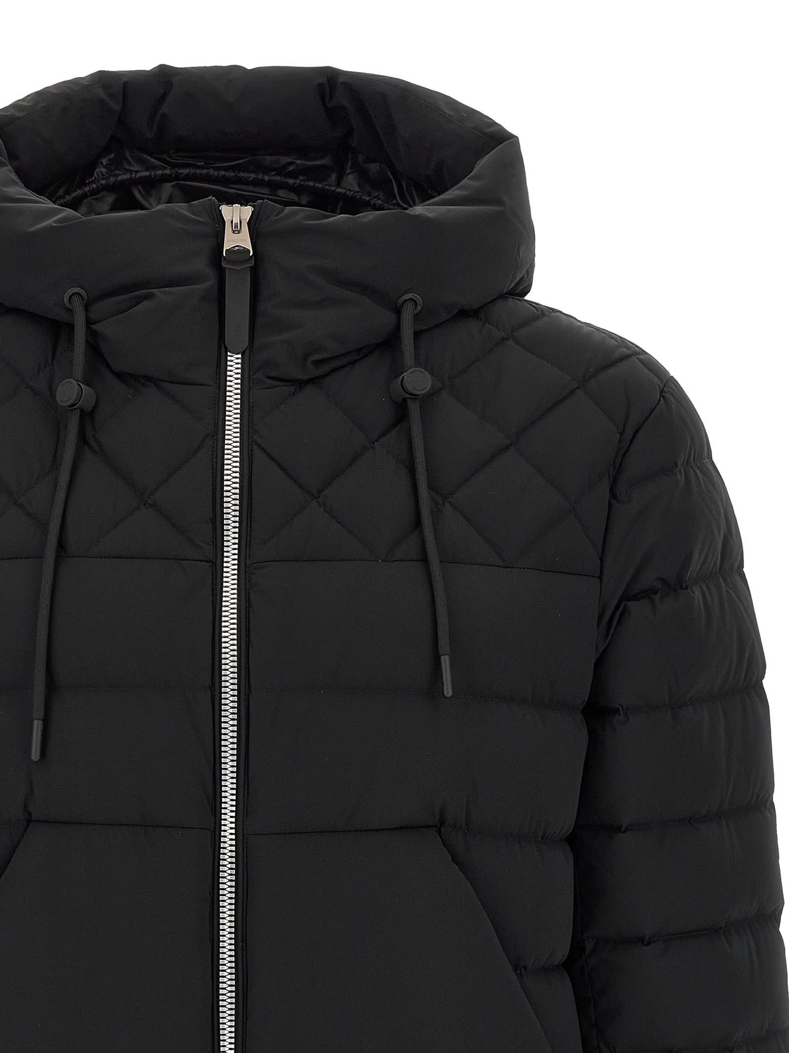 Black Nylon Full-Length Jacket