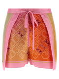 Multicolor Viscose Shorts