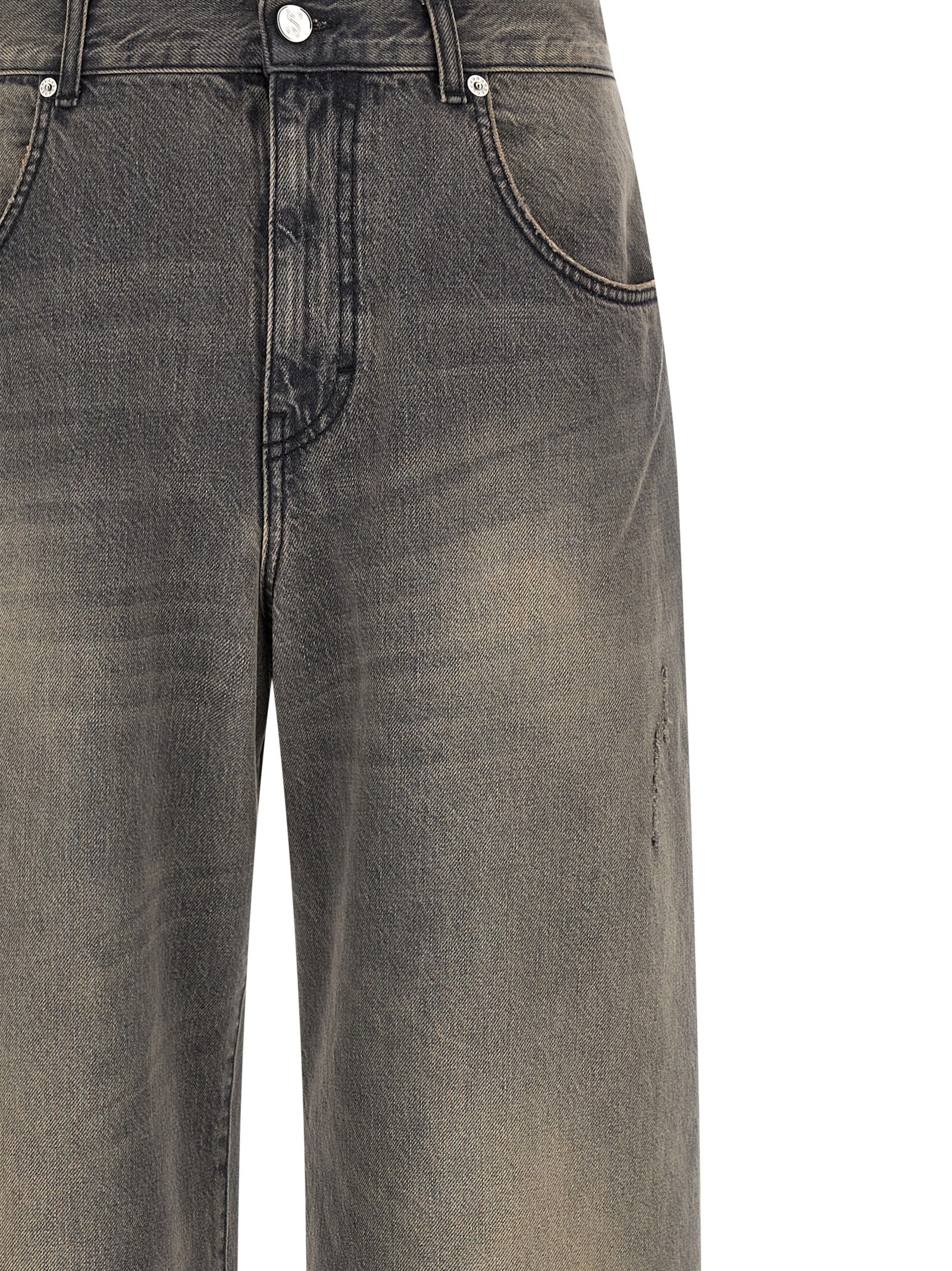 Black Cotton Jeans Denim