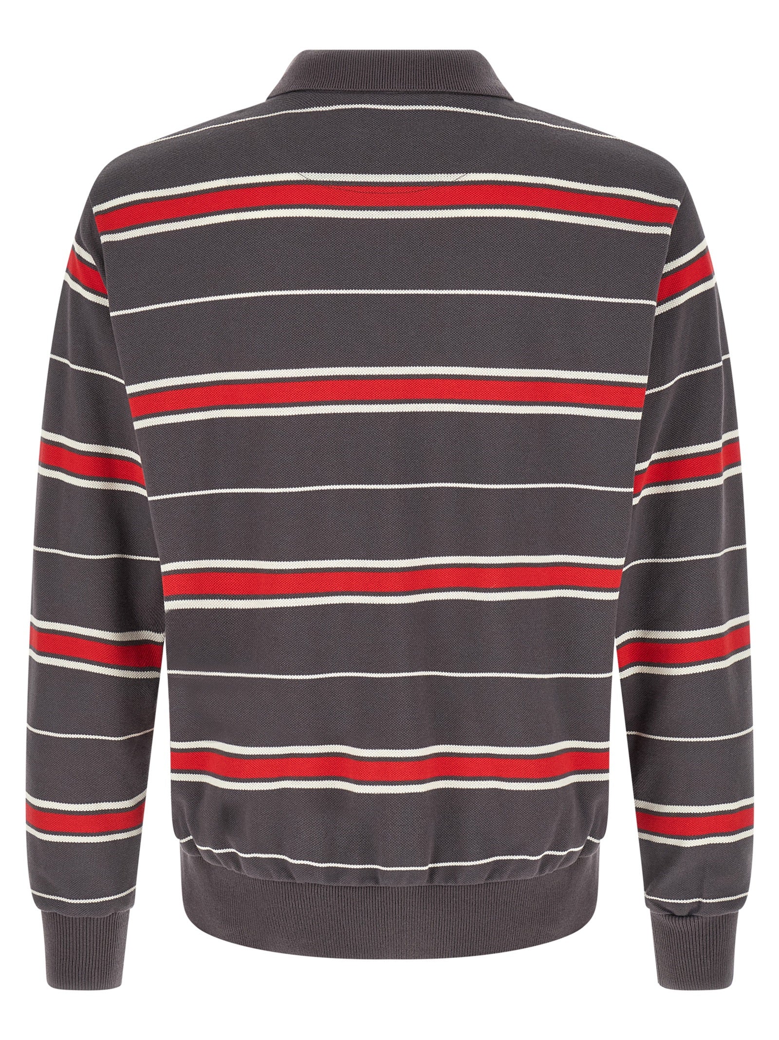 Gray Cotton Polo Shirt