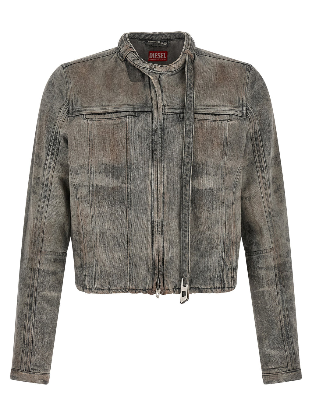 Gray Cotton Denim Jacket