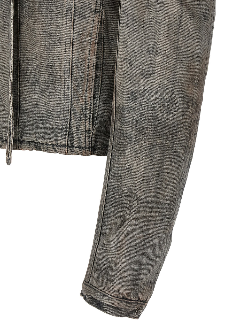 Gray Cotton Denim Jacket
