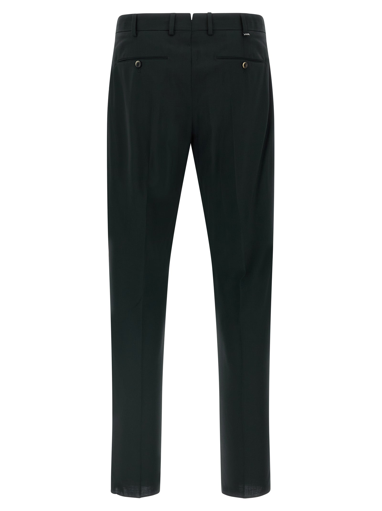 Black Virgin Wool Pants