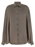 Gray Silk Blouse