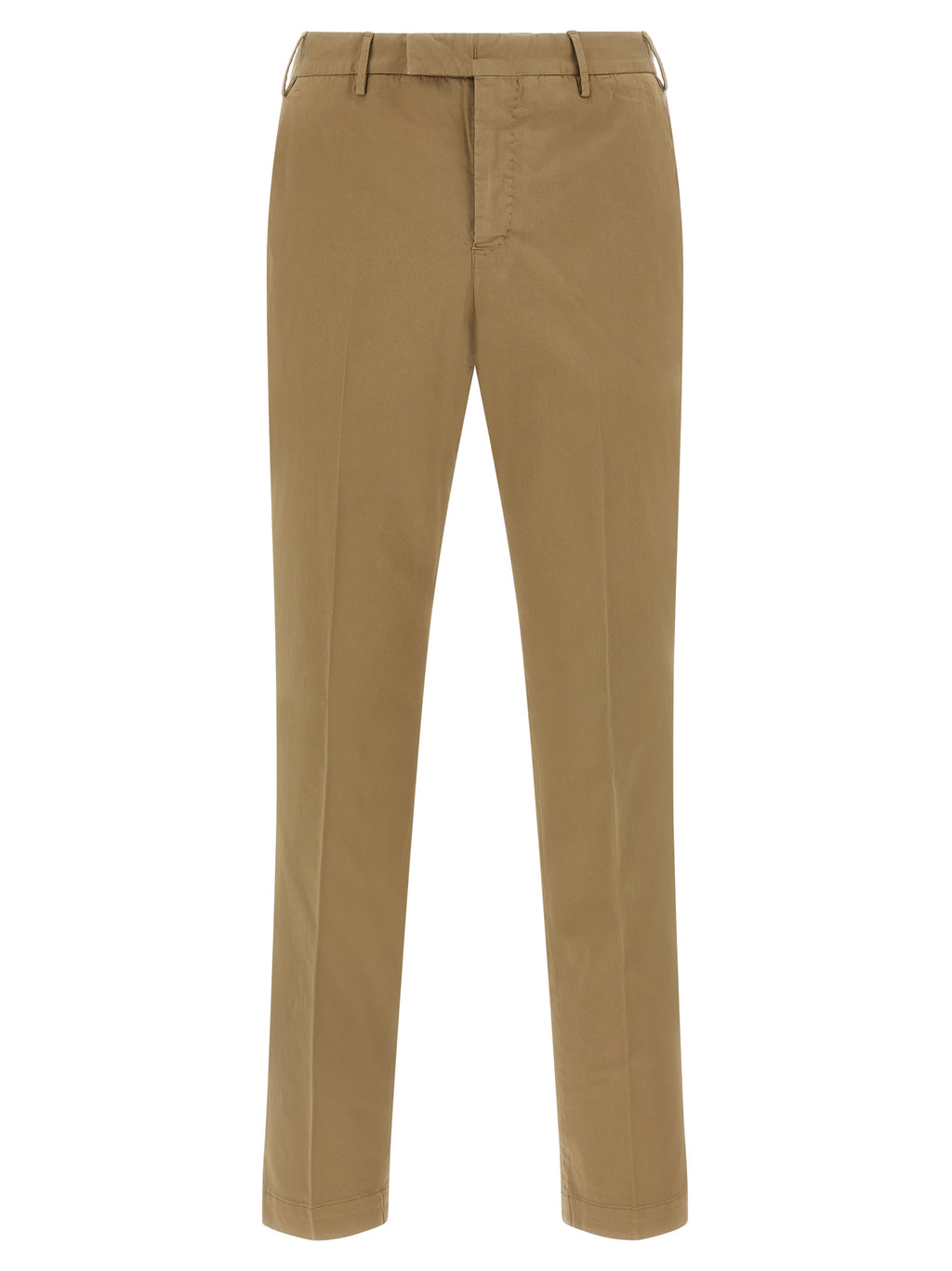 Brown Cotton Dress Pants