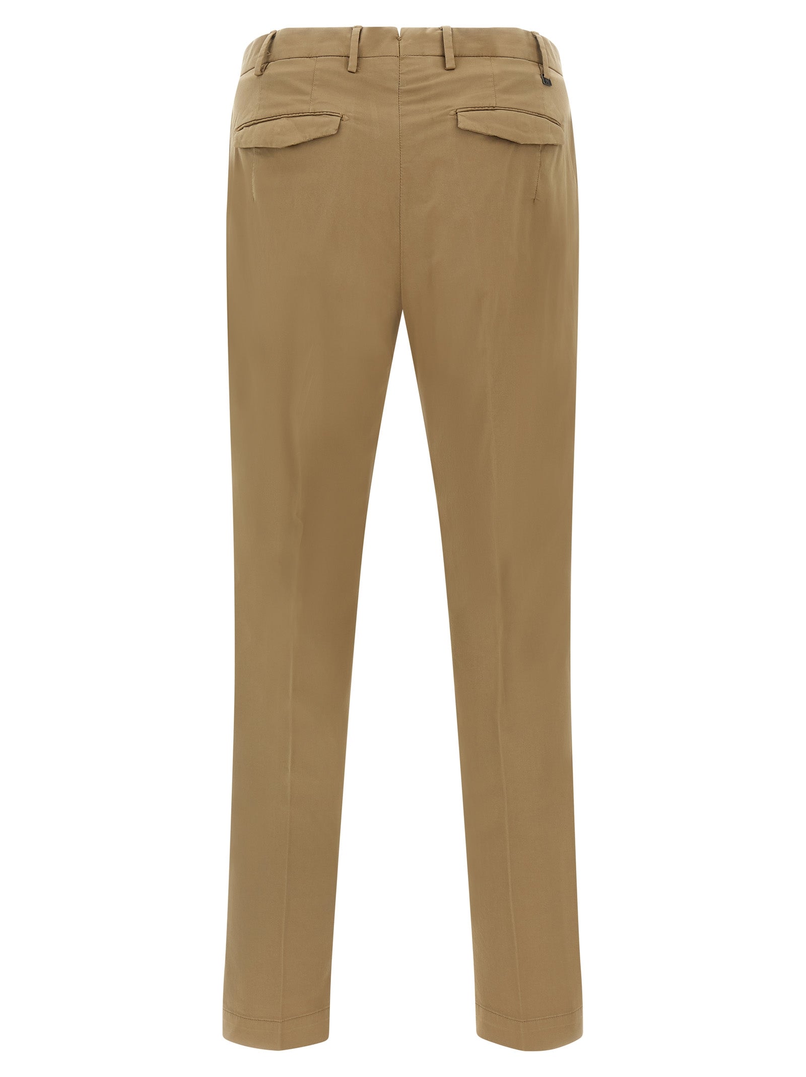 Brown Cotton Dress Pants