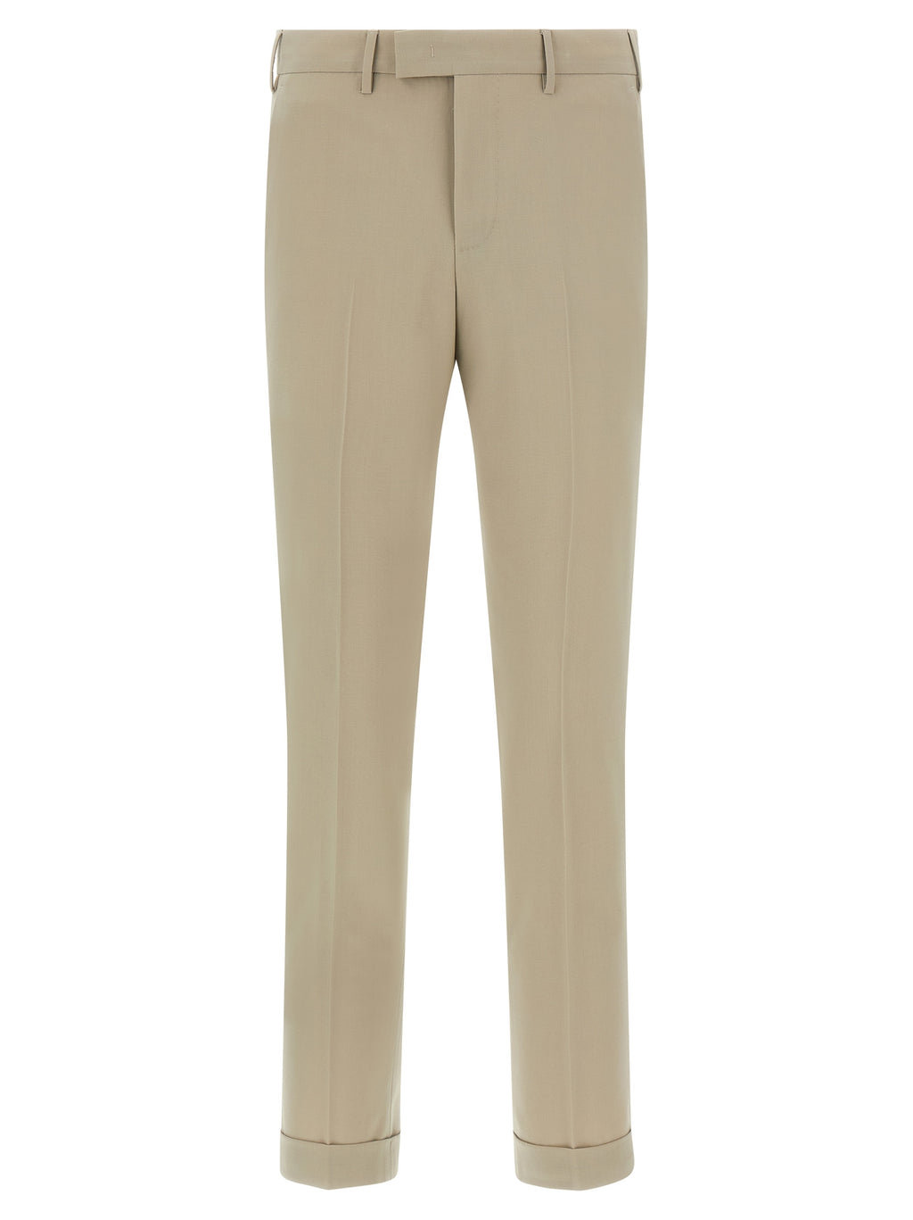 Beige Virgin Wool Dress Pants