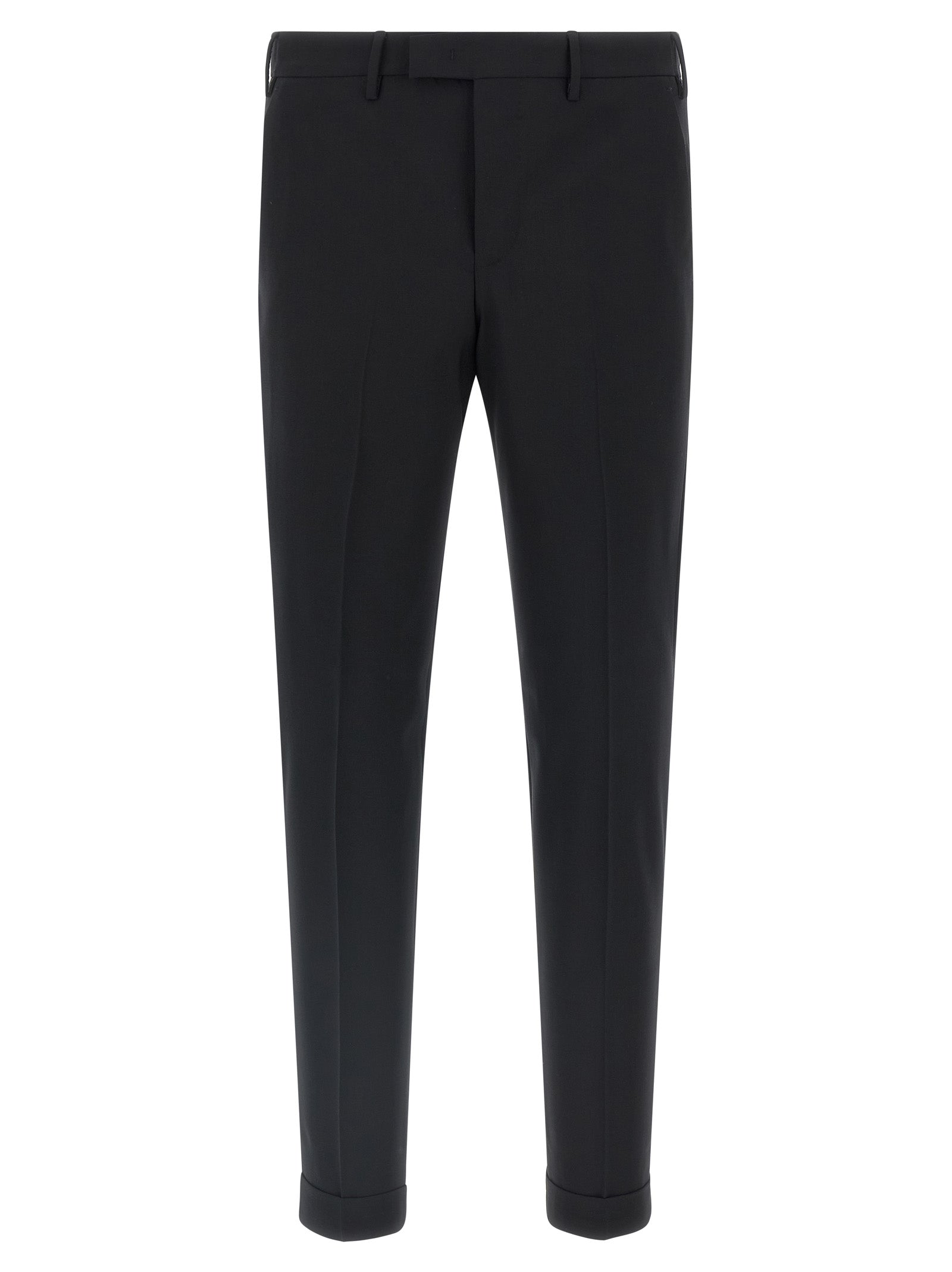 Black Virgin Wool Dress Pants