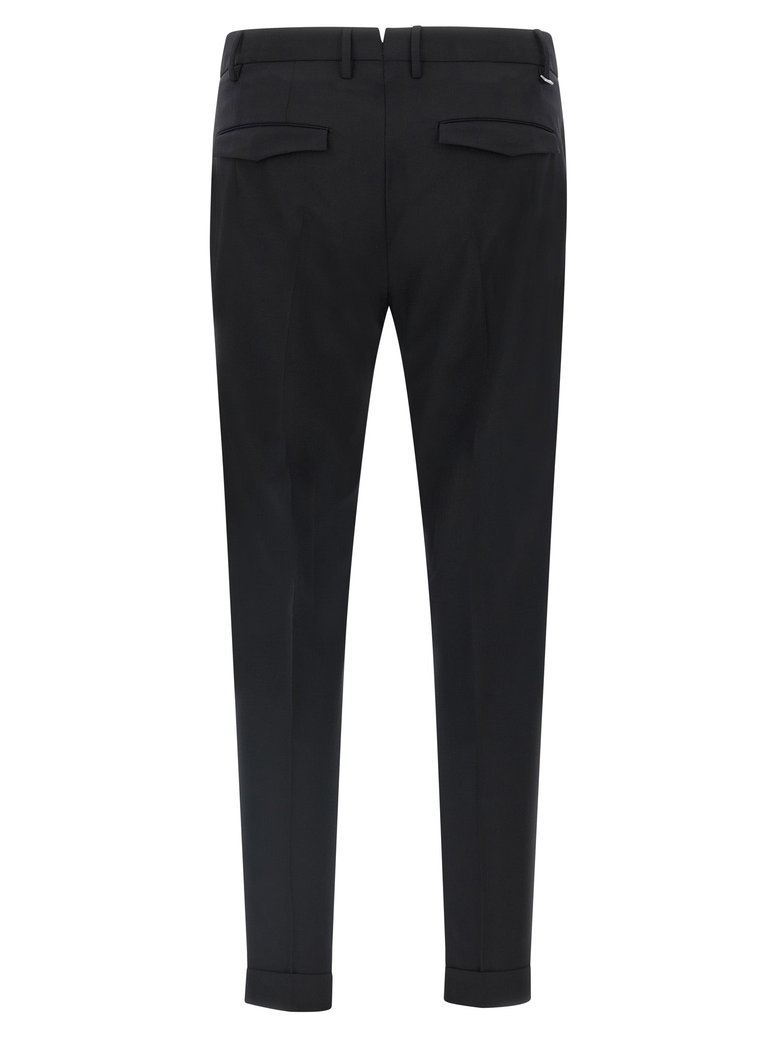 Black Virgin Wool Dress Pants
