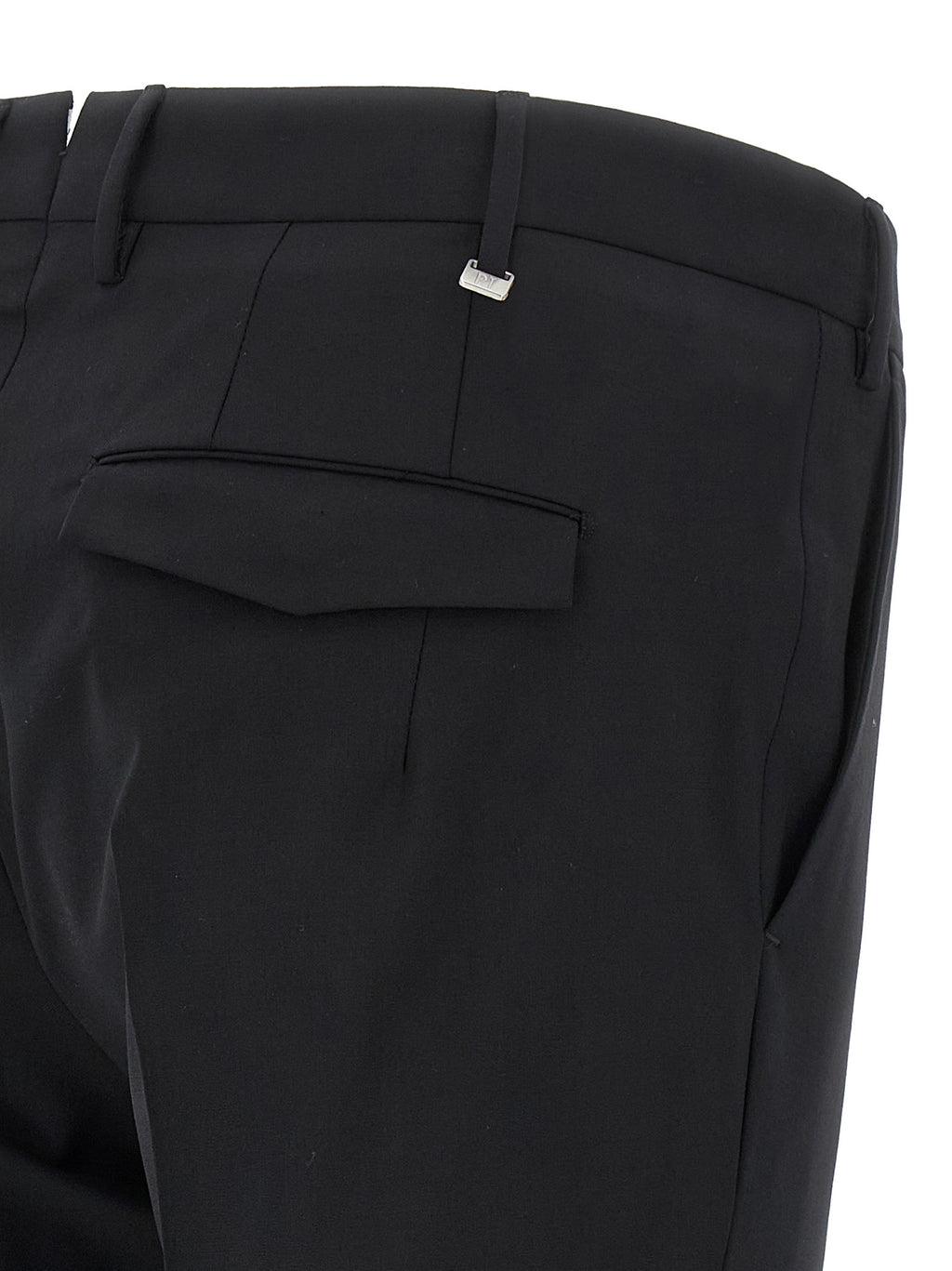 Black Virgin Wool Dress Pants