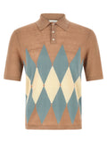 Beige Linen Polo Shirt