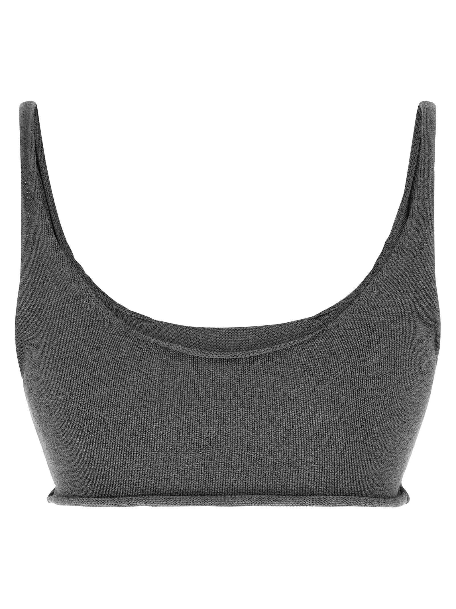 Gray Cotton Sport Bra