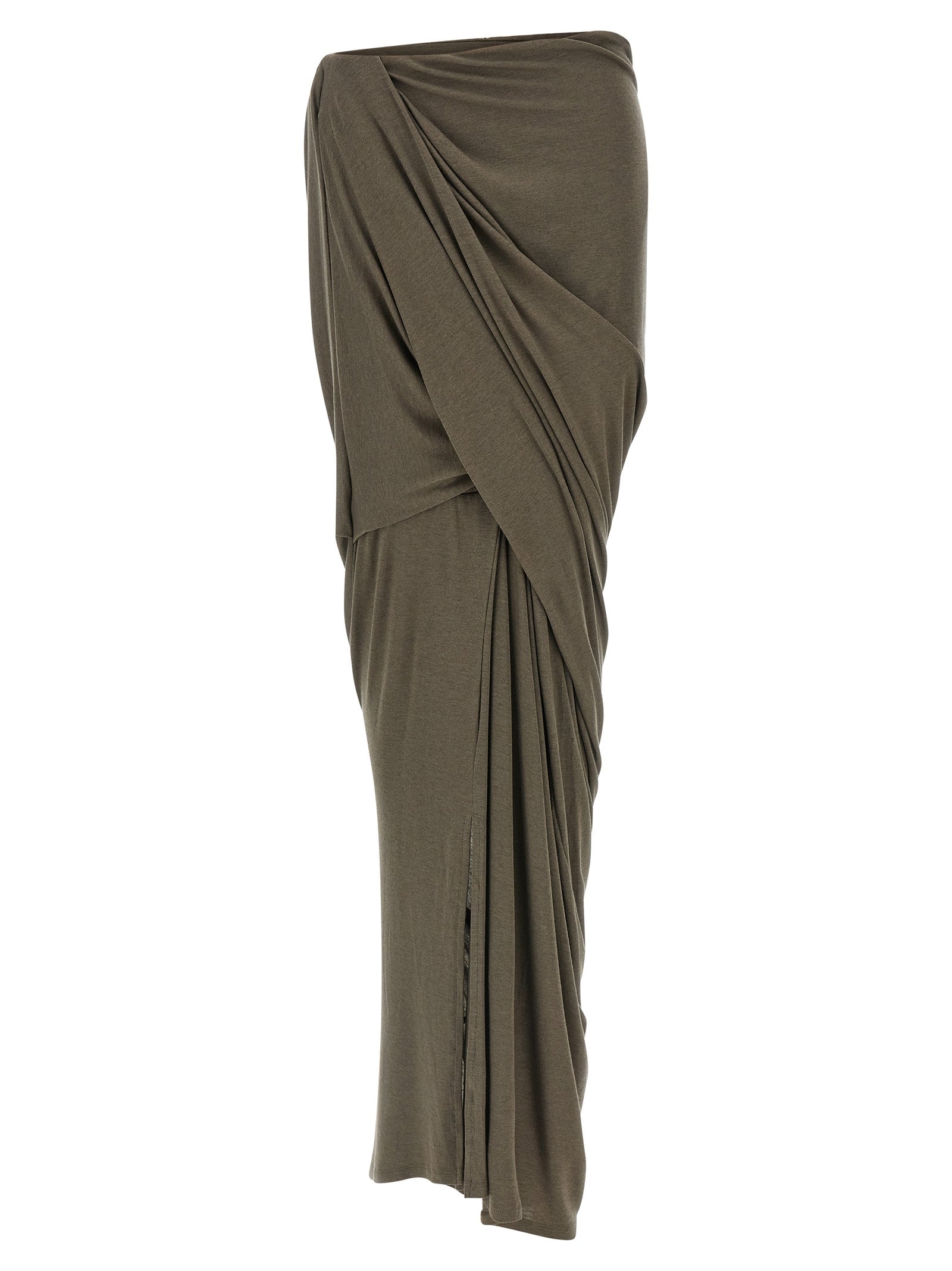 Gray Tencel Mini Skirt