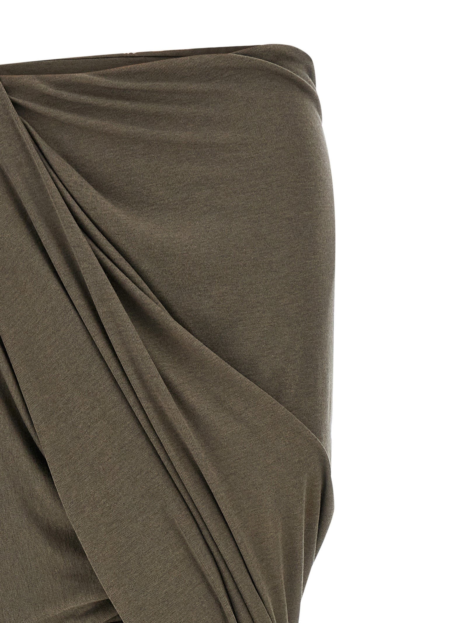 Gray Tencel Mini Skirt