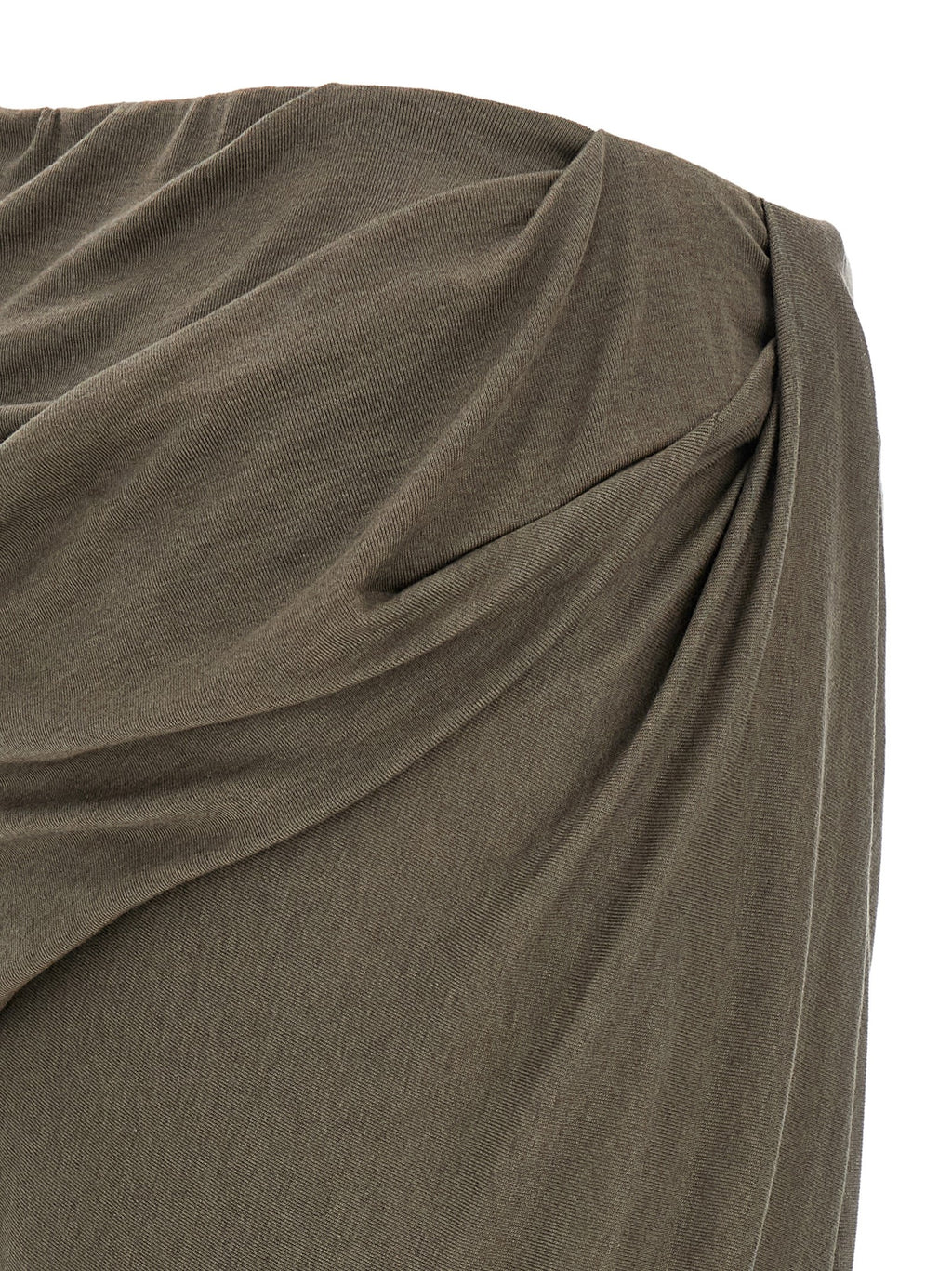 Gray Tencel Mini Skirt