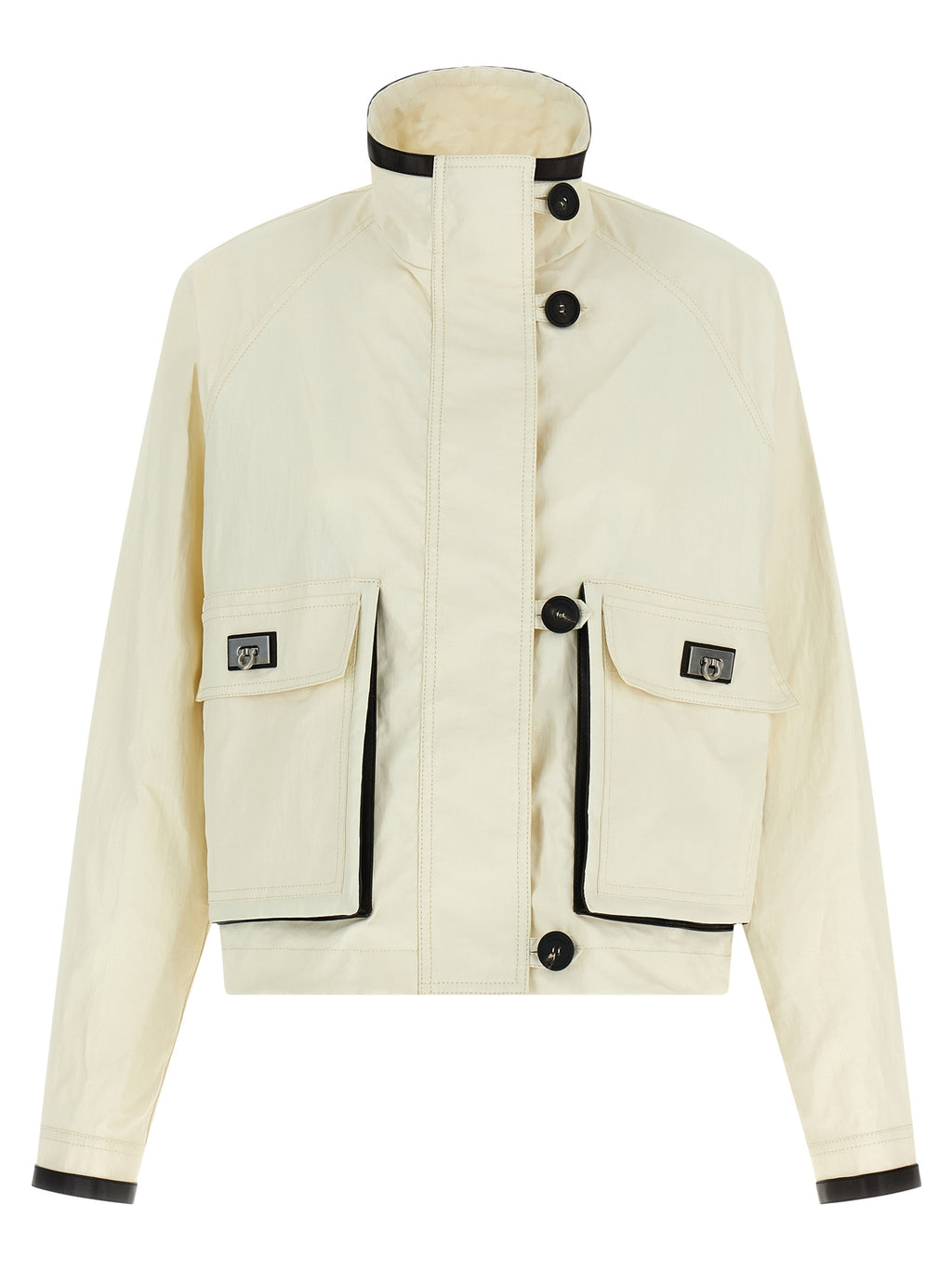 White Linen Full-Length Jacket