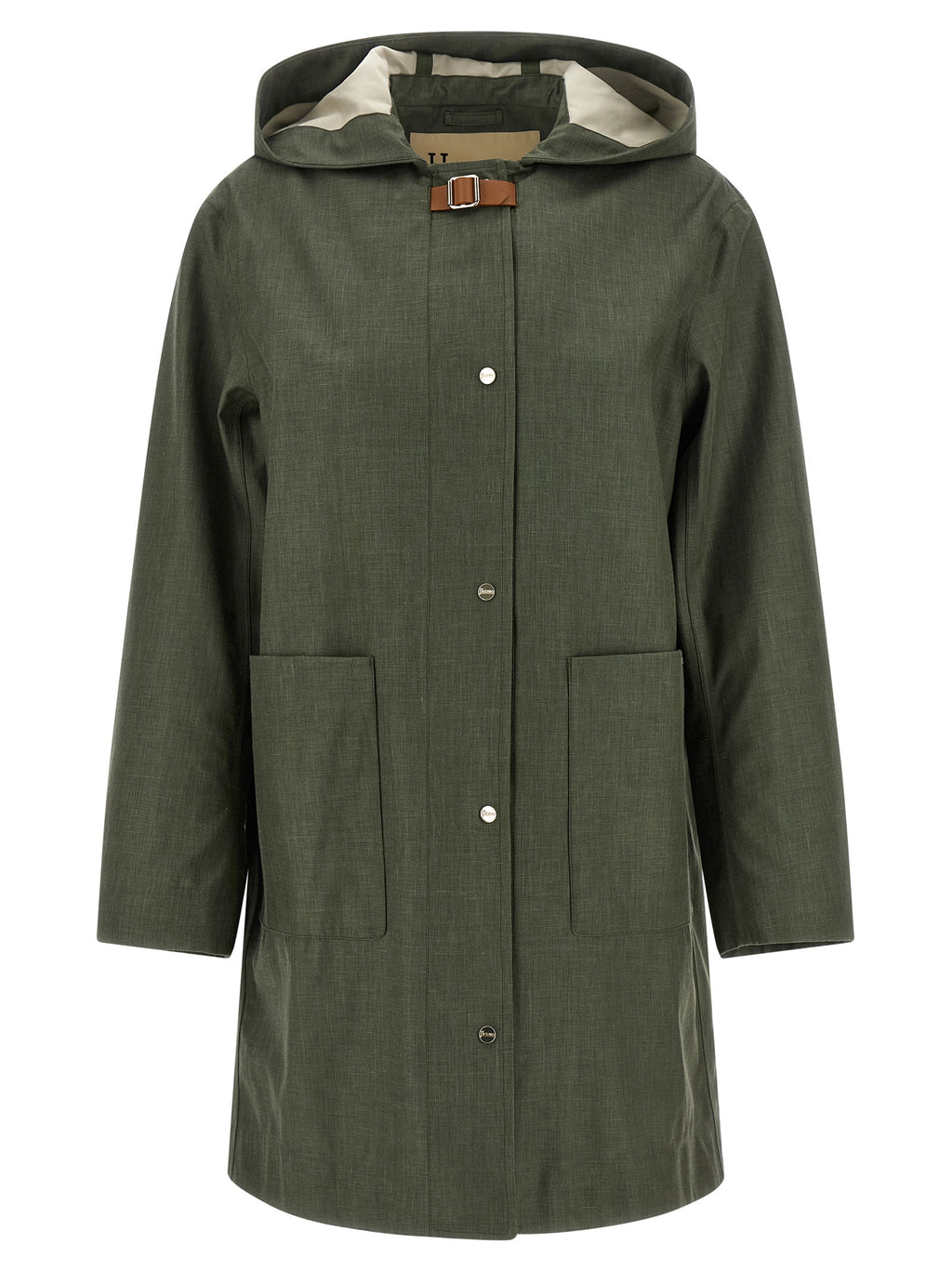 Bicolor Linen Coat