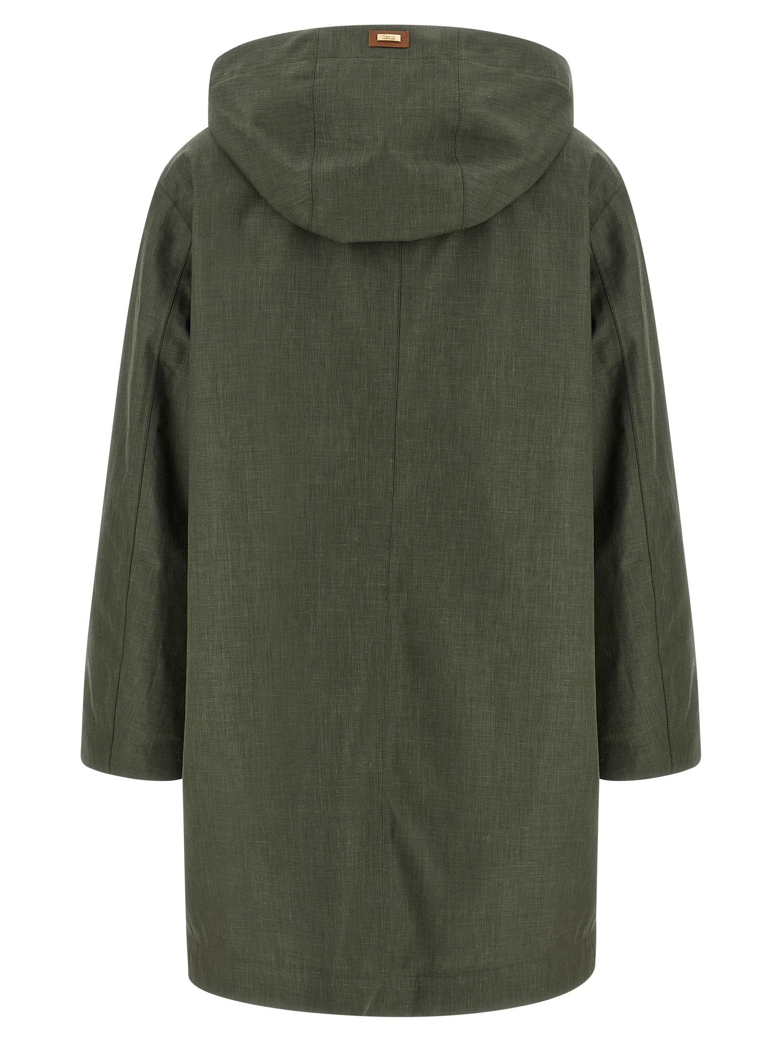 Bicolor Linen Coat