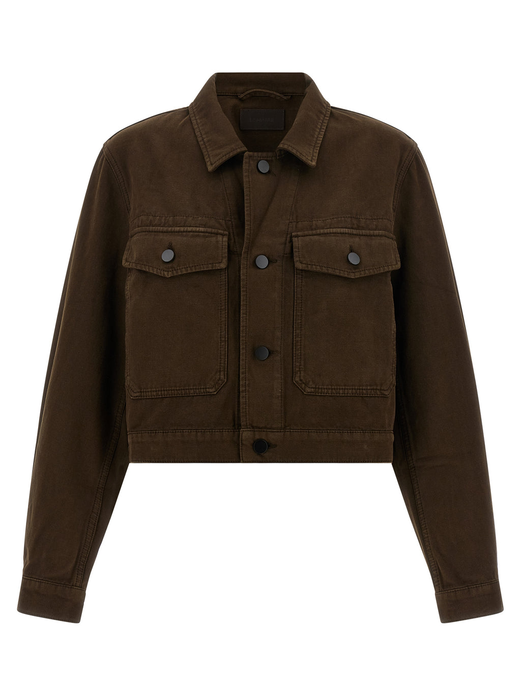 Brown Cotton Denim Jacket
