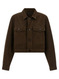 Brown Cotton Denim Jacket