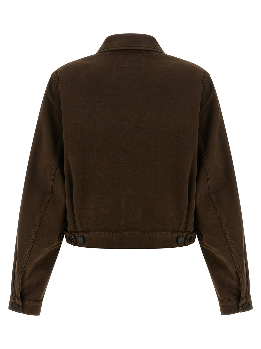 Brown Cotton Denim Jacket