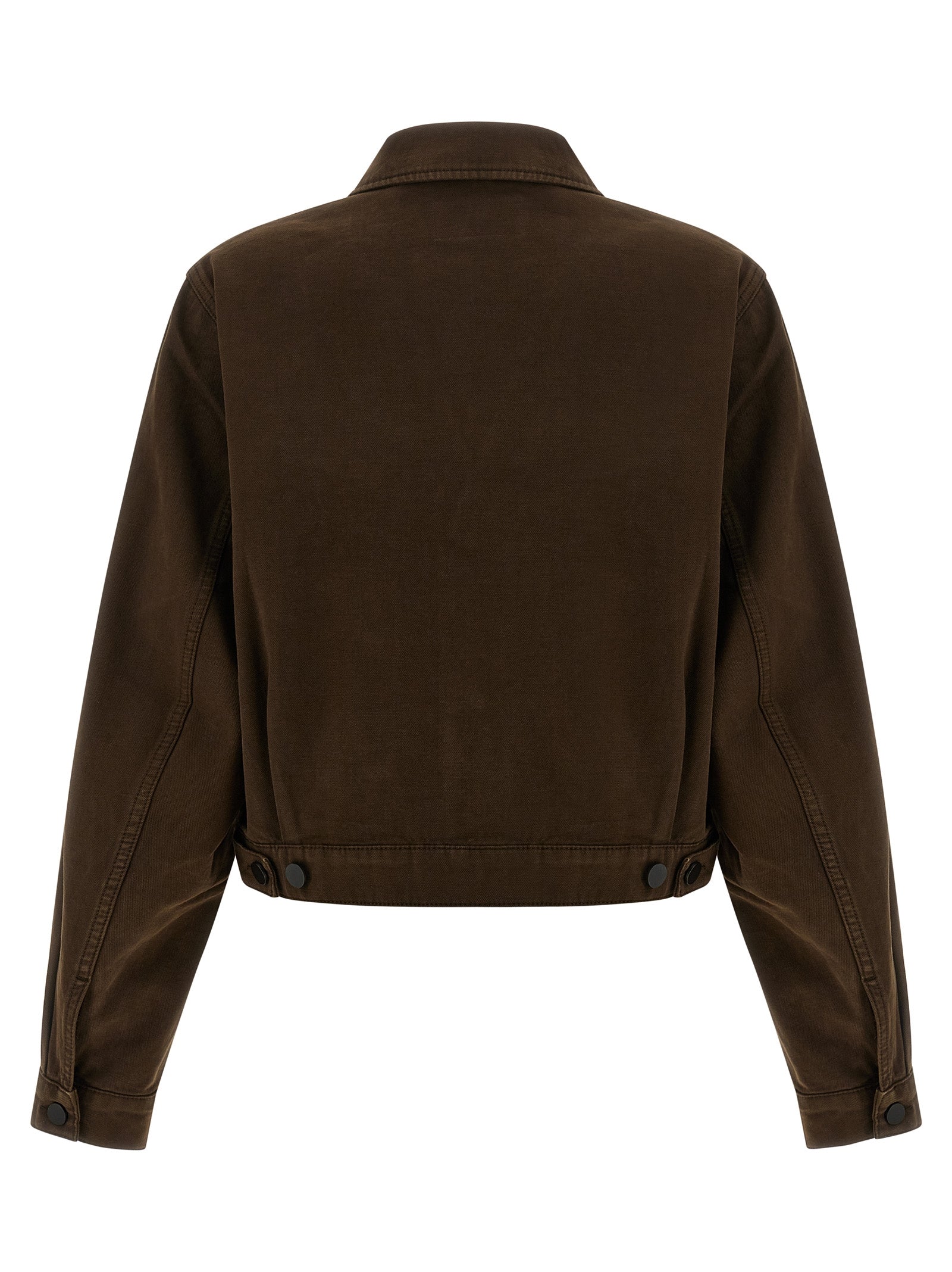 Brown Cotton Denim Jacket