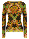 Multicolor Polyamide Cardigan