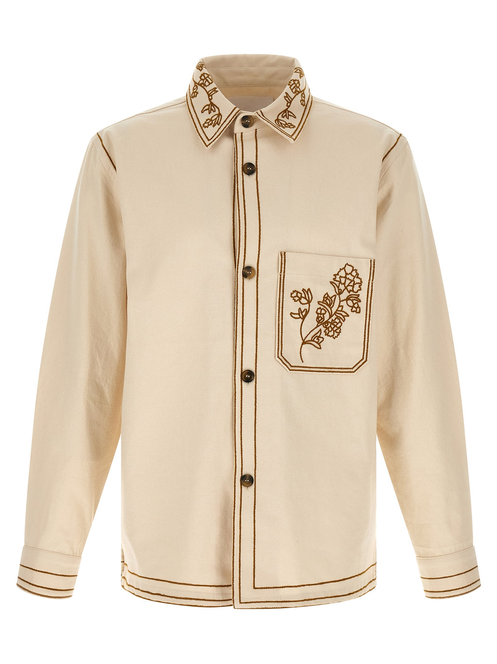 Beige Denim Shirt