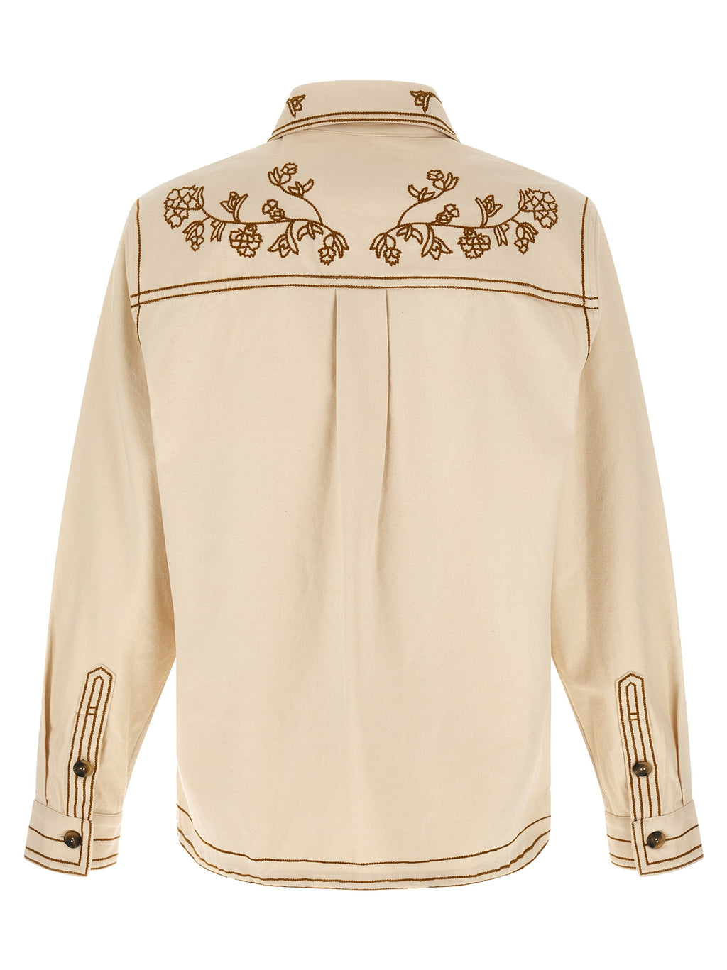 Beige Denim Shirt