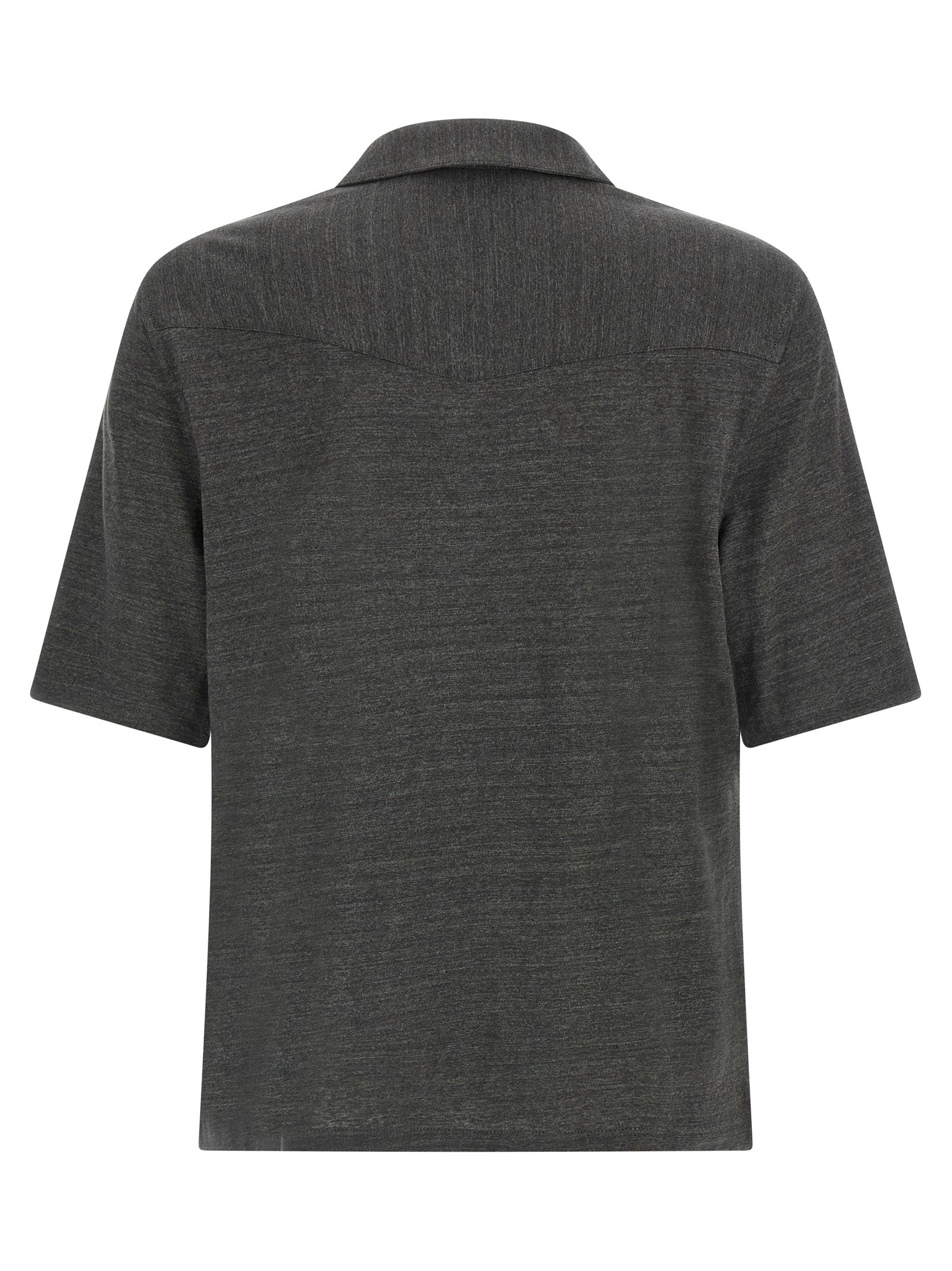 Gray Linen Blouse