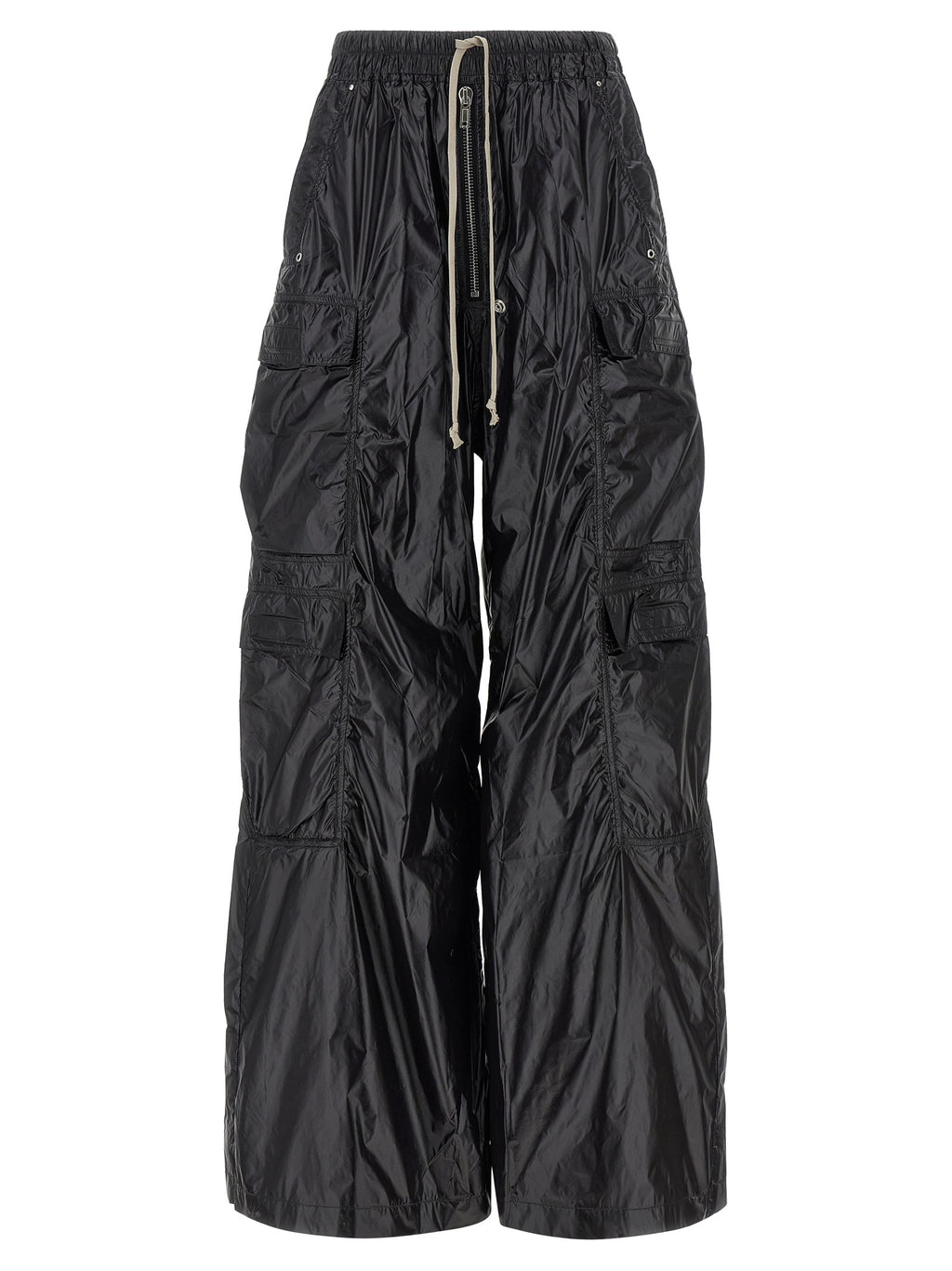 Black Nylon Cargo Pants