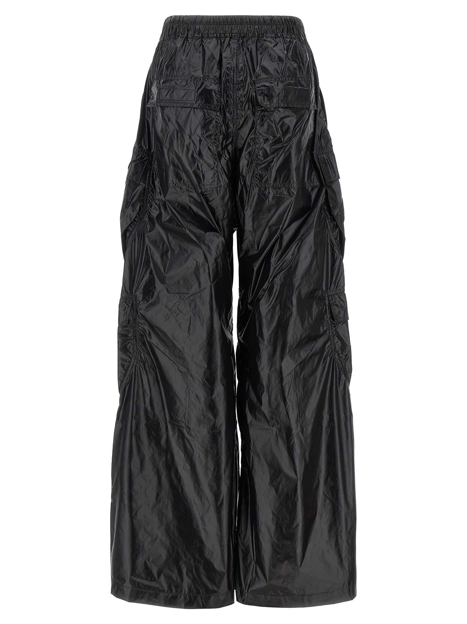 Black Nylon Cargo Pants