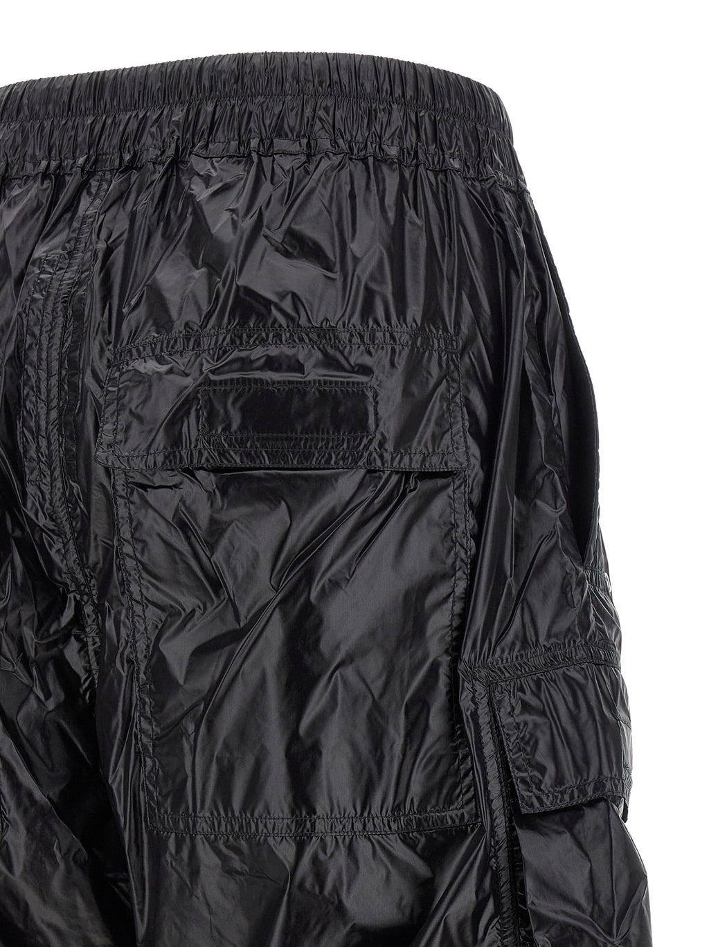 Black Nylon Cargo Pants