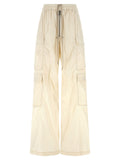 Beige Nylon Cargo Pants