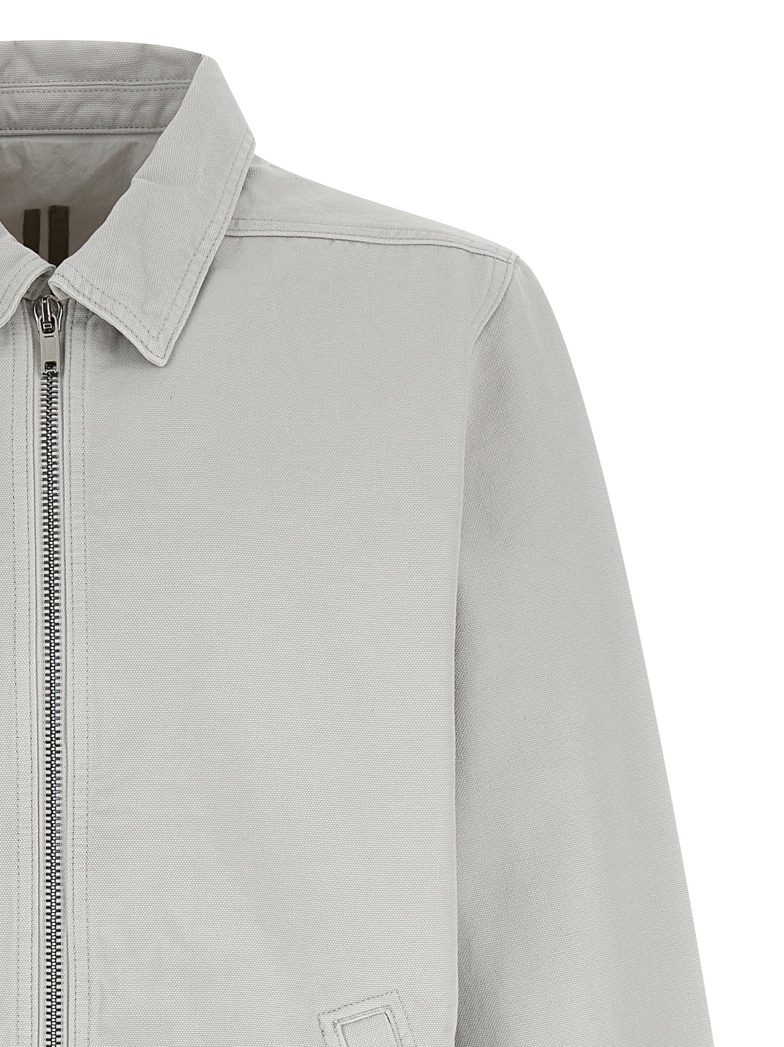 Beige Cotton Shell Jacket