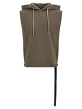 DRKSHDW Brown Cotton Sleeveles Sweater