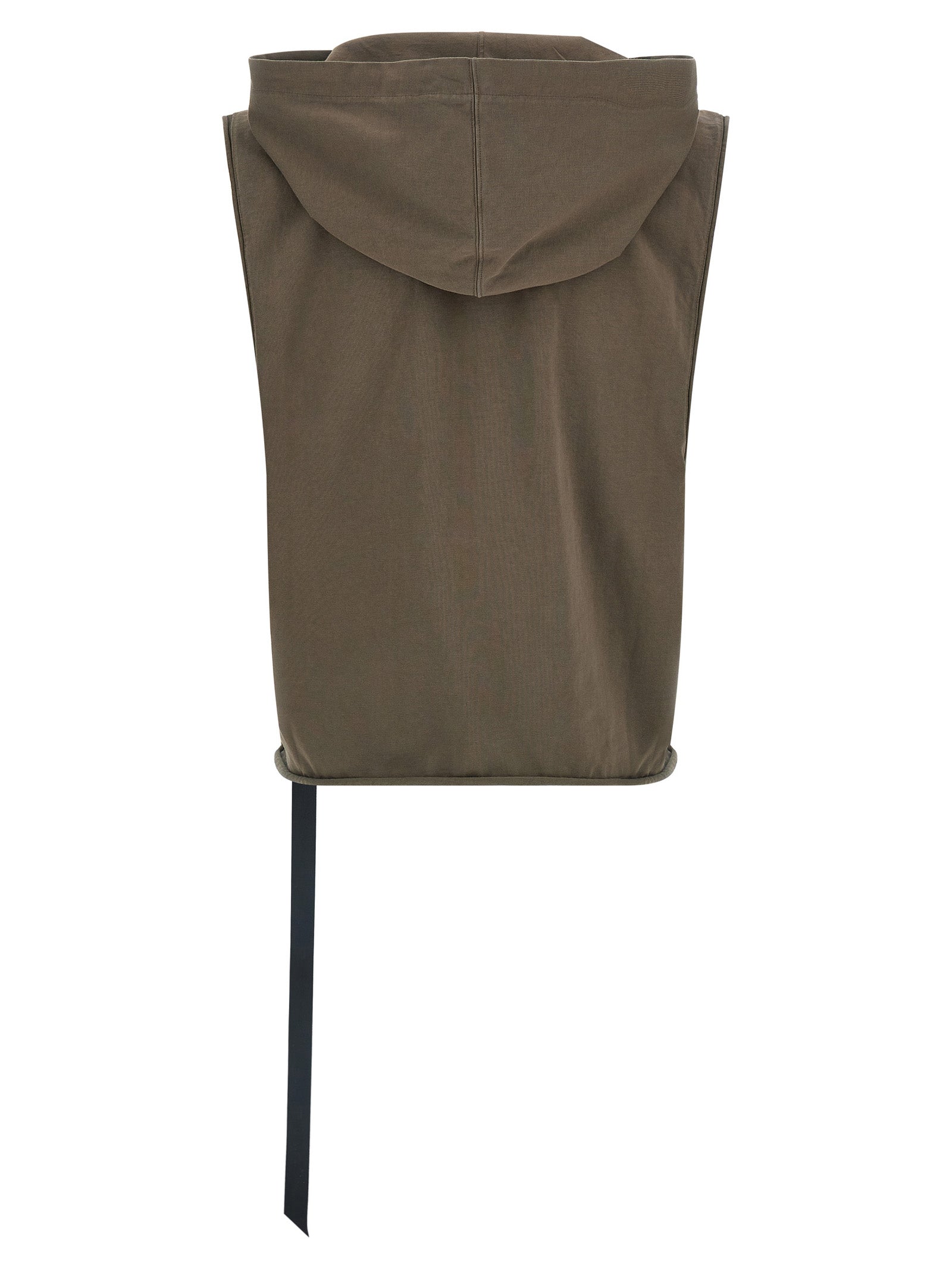 DRKSHDW Brown Cotton Sleeveles Sweater