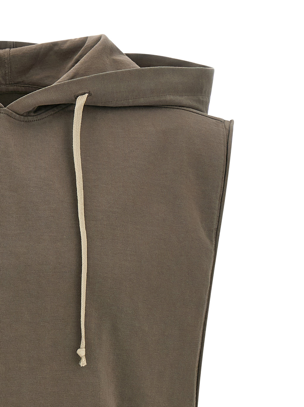 DRKSHDW Brown Cotton Sleeveles Sweater