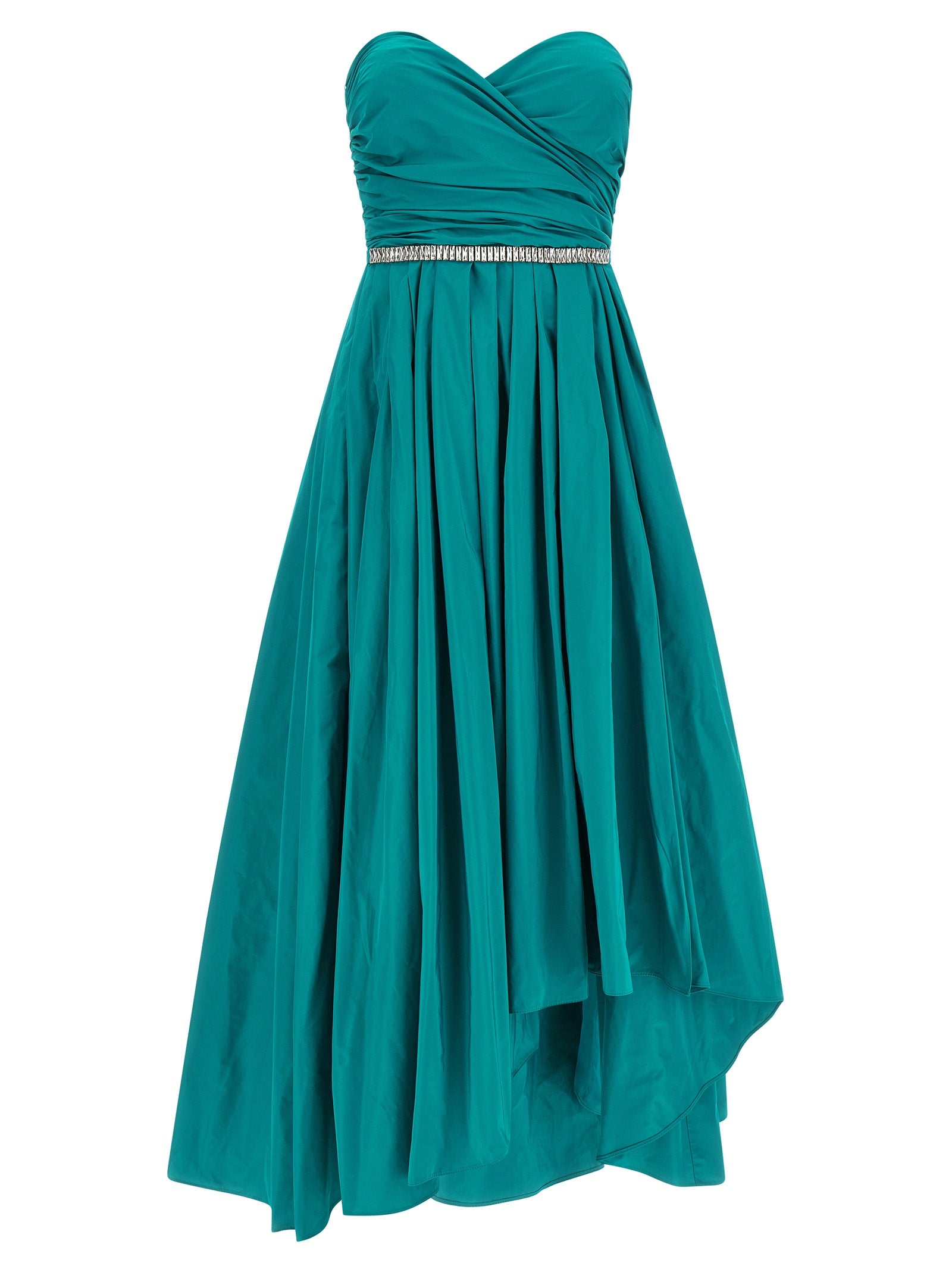Bicolor Polyester Long Dress
