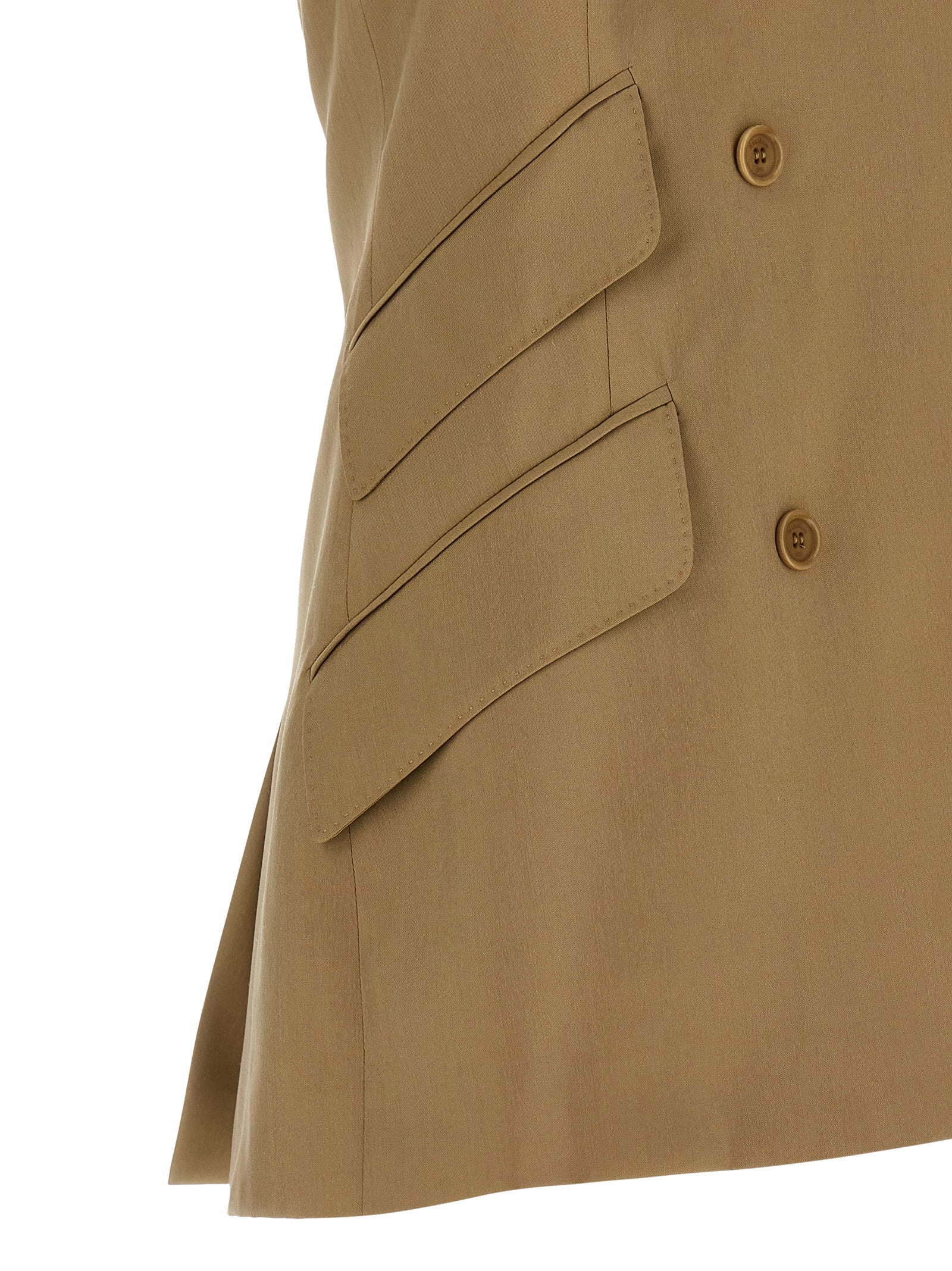 Beige Virgin Wool Blazer