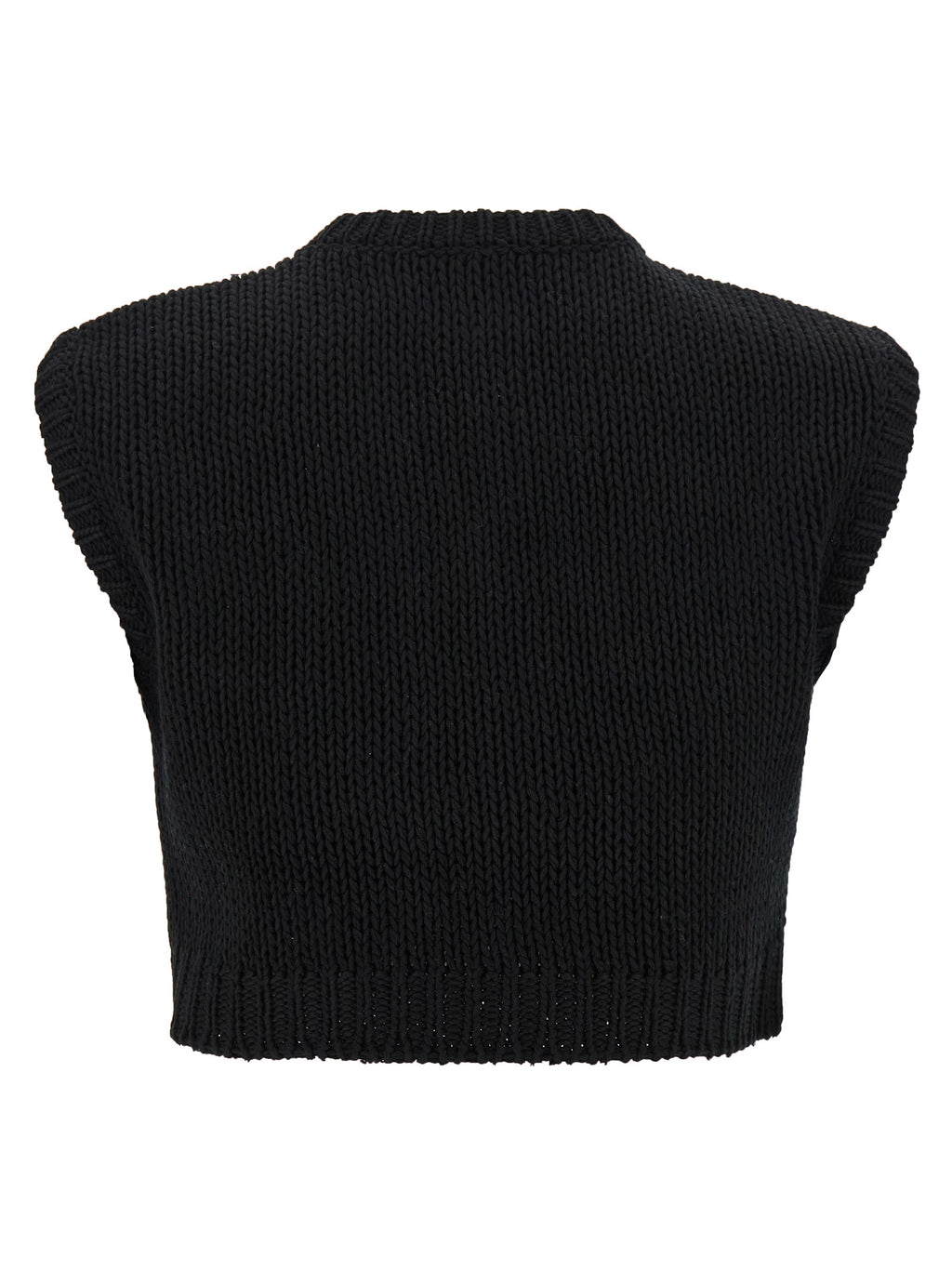 Black Cotton Cardigan