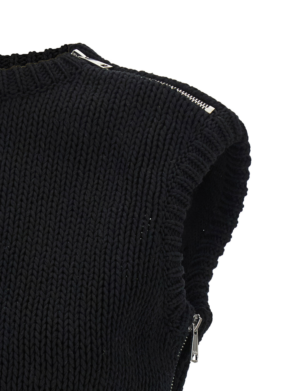 Black Cotton Cardigan