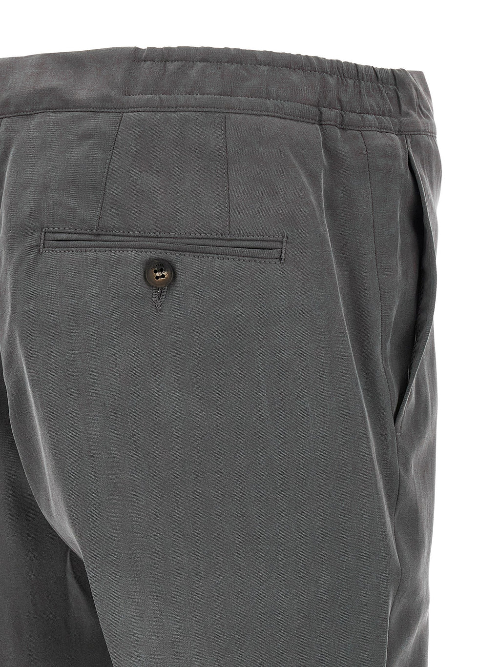 Gray Lyocell Casual Pants