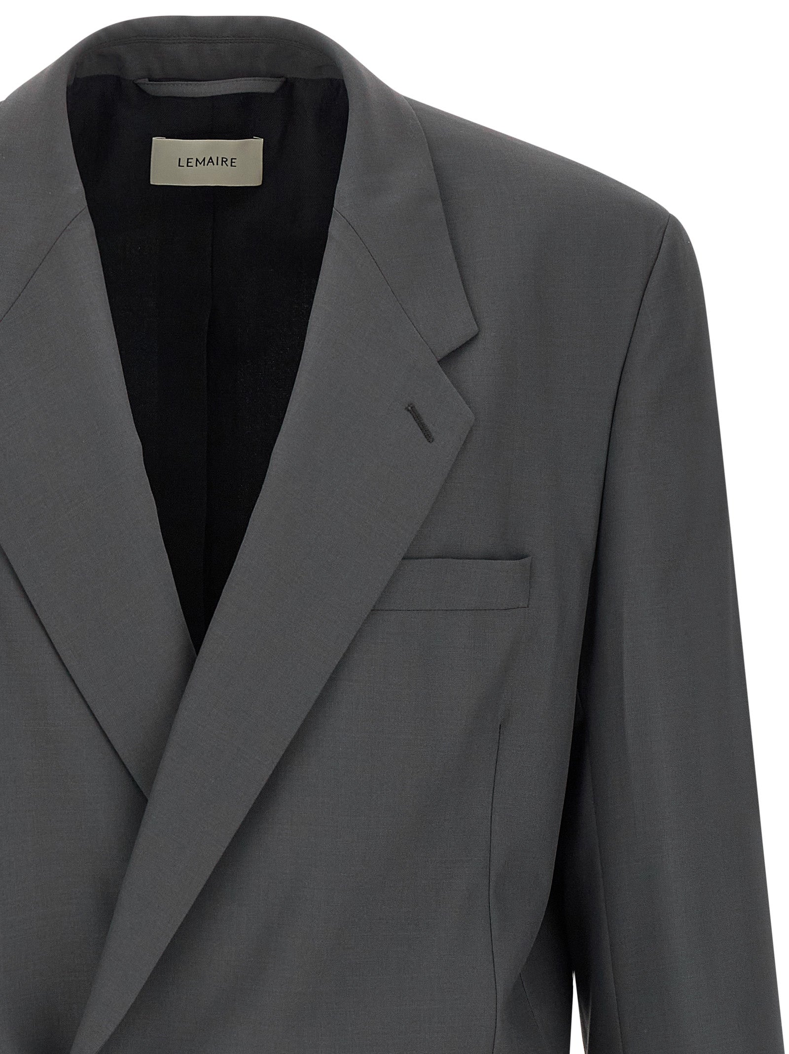 Gray Polyester Blazer
